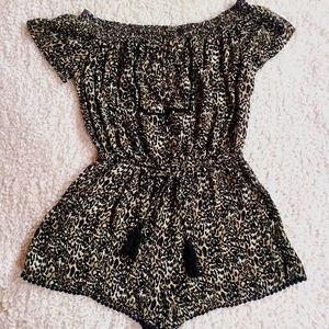 Cheetah print romper| Size Xs